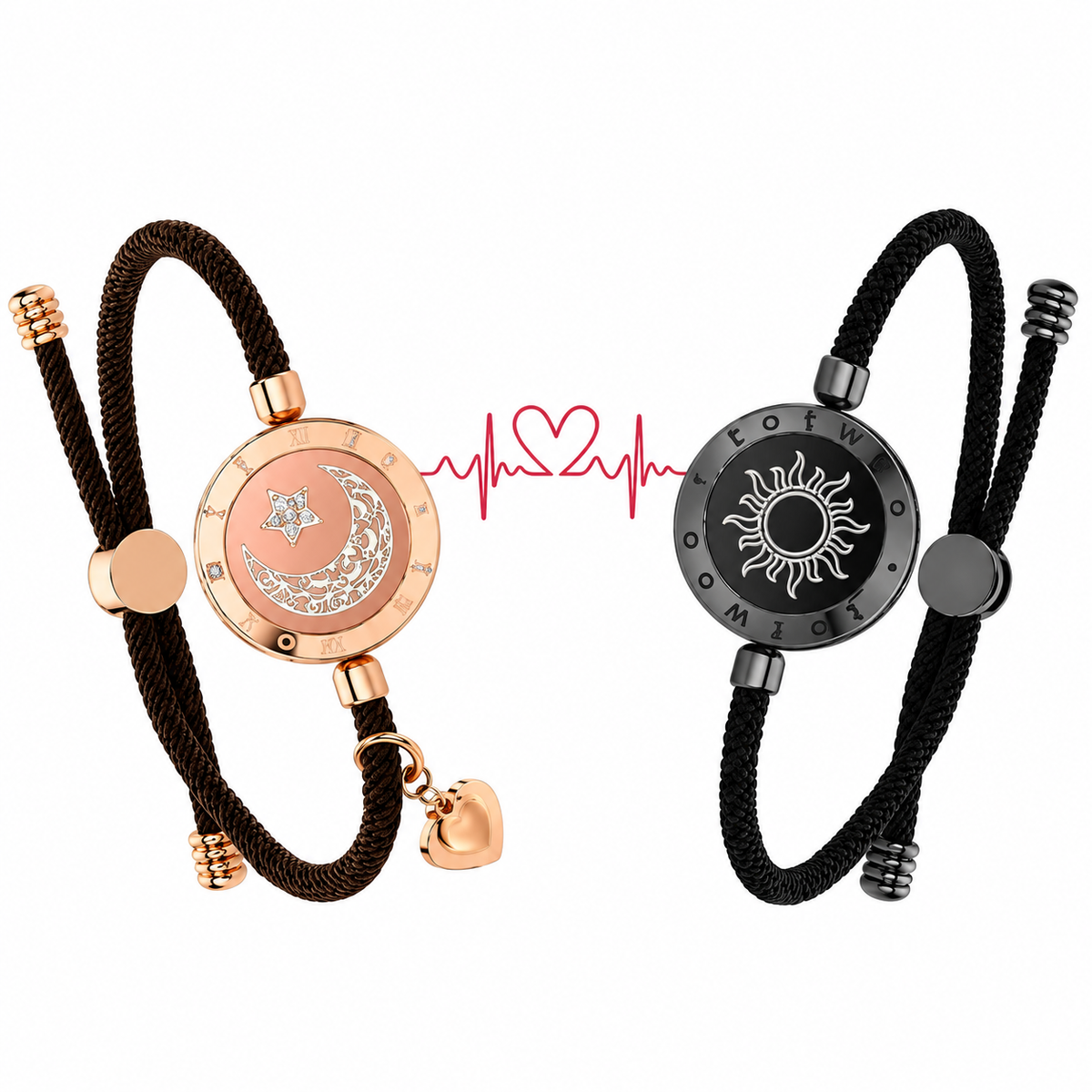 Long-distance bracelets Light + Vibration